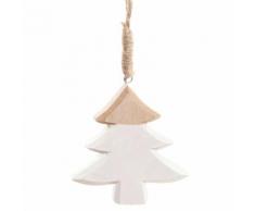 Decorazione di Natale da appendere albero in legno bianco NATURE