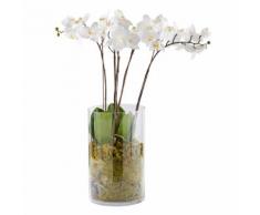 Orchidea artificiale con vaso