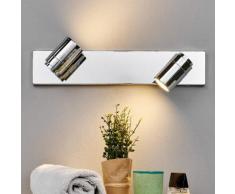 Applique per bagno Dejan a 2 luci cromo
