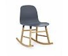 Normann Copenhagen a dondolo FORM ROCKING CHAIR (Blu - Polipropilene e rovere)