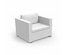 TALENTI poltrona XL da esterni TOUCH (Bianco - Alluminio verniciato e tessuto Textilene)