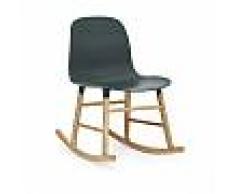 Normann Copenhagen a dondolo FORM ROCKING CHAIR (Verde - Polipropilene e rovere)
