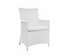 TALENTI set da 2 poltrone da esterni TOUCH Luxury (Bianco - Alluminio verniciato e tessuto Textilene)