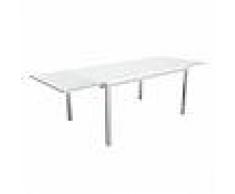 TALENTI tavolo allungabile 150/225 cm da esterni TOUCH (Bianco - Alluminio verniciato e vetro temperato serigrafato)