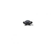 Weber 52020053 Barbecue Elettrico Da Esterno Bbq Da Giardino Con Griglie In Ghisa E Coperchio Potenza 2200 Watt Con Termostato E Vaschetta Raccogligrasso Colore Nero - 52020053 Q 1400