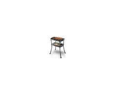 telefunken M06474 Barbecue Elettrico Portatile Da Esterno Bbq Da Giardino In Acciaio 41x30 Cm / 48h Cm Con Gambe Pieghevoli - 844 Happy