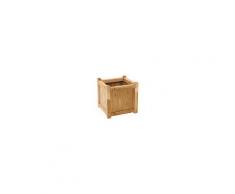 giardini del re Fioriera Pino 40x40 Fioriera Legno Quadrata Da Balcone Vaso Da Esterno Terrazzo 40x40x40h Cm