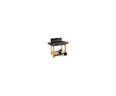 bst 340 Barbecue Gas Metano / Gpl Bbq Da Giardino In Acciaio Potenza 6.2 Kw 76x43x83h Cm Con Coperchio E Ruote - 340 Miami