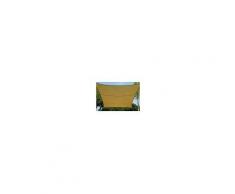 giardini del re Vela Quadrata 5x5 Beige Vela Ombreggiante Quadrata 5x5 Metri Copertura Telo Tenda Parasole Da Giardino Materiale In Polietilene 180 G/mq Colore Beige
