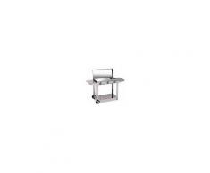 bst 866 Barbecue A Gas Metano / Gpl Bbq Da Giardino In Acciaio Inox Potenza 9 Kw 131x42x89 H Cm Con Coperchio E Ruote - 866 Florida