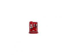 KitchenAid 5kes2102ee Macchina Caffè Espresso Manuale Con Erogatore Di Vapore Sistema Di Ricarica Cialde / Macinato In Polvere 2 Tazze Colore Rosso - 5kes2102eer