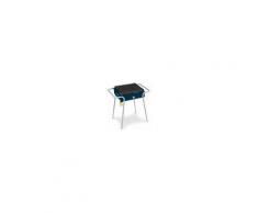 bst 612401 Barbecue Gas Metano / Gpl Bbq Da Giardino In Acciaio Potenza 3.9 Kw 39x37x69h Cm Con Piastra In Ghisa Rigata - 612401 - 401 Mini