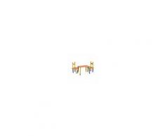 Zeller Set Color Bambini con Tavolo e 2 Sedie In MDF