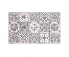 Maisons du Monde Tappeto da bagno in cotone a motivi piastrelle, 50x80