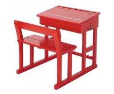 Maisons du Monde Piccola scrivania rossa per bambini Pupitre
