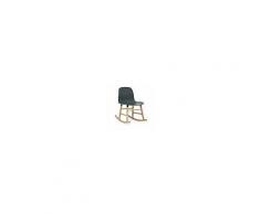 Normann Copenhagen a dondolo FORM ROCKING CHAIR (Verde - Polipropilene e rovere)