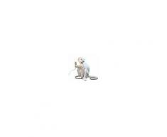 SELETTI lampada da tavolo MONKEY LAMP a LED (Bianco - Resina)