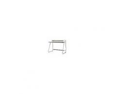 THONET scrittoio S 1200 (MDF Bianco, piano faggio nero - Legno, acciaio cromato)