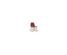 Normann Copenhagen a dondolo FORM ROCKING CHAIR (Rosso - Polipropilene e rovere)
