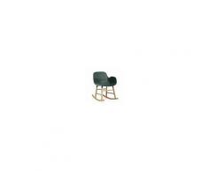 Normann Copenhagen a dondolo FORM ROCKING ARMCHAIR (Verde - Polipropilene e rovere)