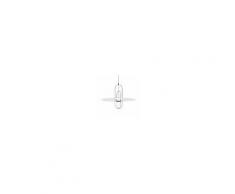 fontanaarte FONTANA ARTE lampada a sospensione SETAREH 4381/1 con diffusore in metallo Ø 100 cm (Nickel nero con diffusore bianco - Vetro e metallo)