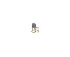 Normann Copenhagen a dondolo FORM ROCKING CHAIR (Grigio - Polipropilene e rovere)