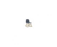 Normann Copenhagen a dondolo FORM ROCKING CHAIR (Blu - Polipropilene e rovere)