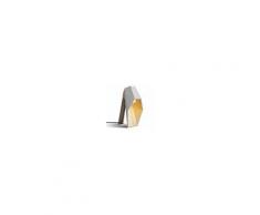 SELETTI lampada da tavolo WOODSPOT a LED (Bianco - Legno)