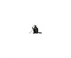 SELETTI lampada da tavolo MONKEY LAMP a LED BLACK EDITION (Nero - Resina)