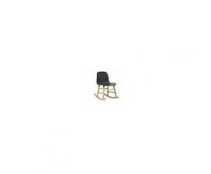 Normann Copenhagen a dondolo FORM ROCKING CHAIR (Nero - Polipropilene e rovere)