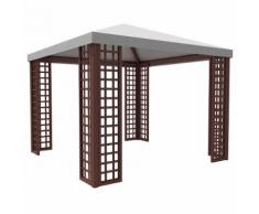 Gazebo Leon Pk Da Giardino In Legno 300x300 Cm Copertura In Pvc Ta...