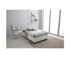 Letto Sommier 1 Piazza E Mezzo In Similpelle Bianca Zara Visson...