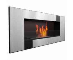 Camino A Bioetanolo Da Parete 90x40x16,2cm Con Vetro Flig Huston 2...