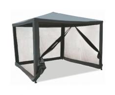 Gazebo Da Giardino In Metallo 3x3m Con Zanzariera Soriani Dakar Gr...