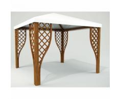 Gazebo Calice Pk Da Giardino In Legno 300x300 Cm Copertura In Pvc ...