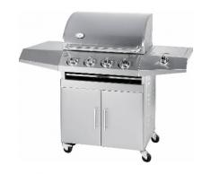 Barbecue A Gas Gpl E Metano 4 Fuochi Turrer Roasted Plus Inox Con ...