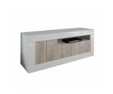 Mobile Porta Tv 3 Ante 138x42x56 Cm In Legno Tft Lipari Bianco E P...
