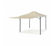 Gazebo A Vela Da Giardino 3.35x3.35m Telo In Poliuretano Tettoia C...