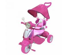 Triciclo A Spinta Per Bambini Seggiolino Reversibile Hornet Rosa...