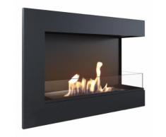 Camino A Bioetanolo Da Incasso 70x48x28cm Flig Tampa Nero Con Vetr...