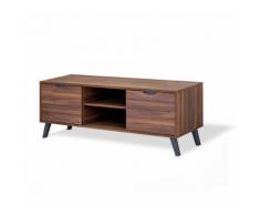 Mobile Tavolino Porta Tv 2 Cassetti Legno Noce Jack Visson...