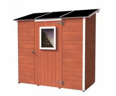 Casetta Box Capanno In Legno Salmone Per Attrezzi Con Porta E Fine...