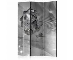 Paravento 3 Pannelli - Abstract Greyness 135x172cm Erroi...