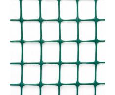 Rete Quadra Da Giardino 50mm In Plastica 1x25m Rama Mirror Verde...