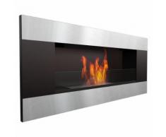 Camino A Bioetanolo Da Parete 90x40x16,2cm Con Vetro Flig Huston 2...