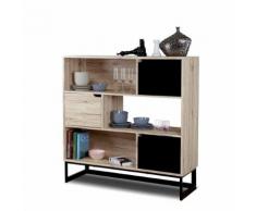 Parete Mobile Porta Tv 120x40x120cm Board Nuzzi Rovere Grigio...