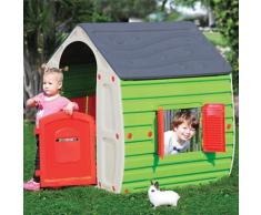 Casa Casetta Per Bimbi Bambini In Resina Uso Esterno Interno Giard...