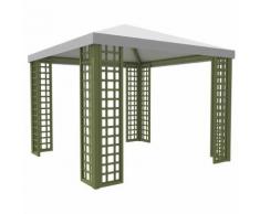 Gazebo Leon Pk Da Giardino In Legno 300x300 Cm Copertura In Pvc Ta...