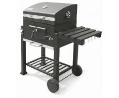 Barbecue A Carbone Con Griglia In Acciaio E Coperchio Soriani Sun-...