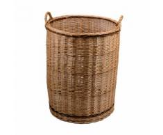 Cesta In Vimini Con Manici ø50h65bcm Adami Europeo...